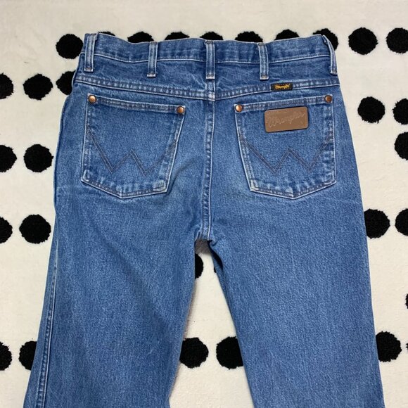 Vintage Wrangler 936PWD Cowboy Cut Faded Denim Straight Leg Bootcut Jeans - Picture 5 of 12